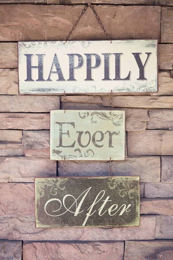 Wedding Photo by Christine Bentley Photography of Happily Ever After sign